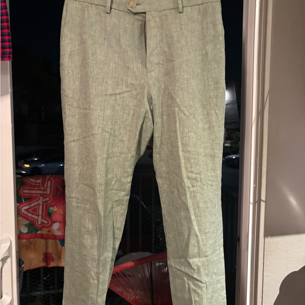 Banana Republic Men's Light Green Chinos